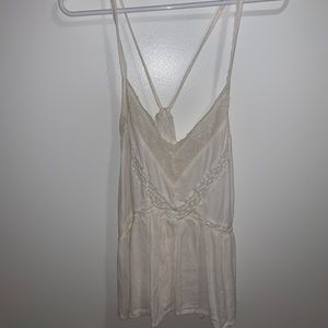 White lace tank top